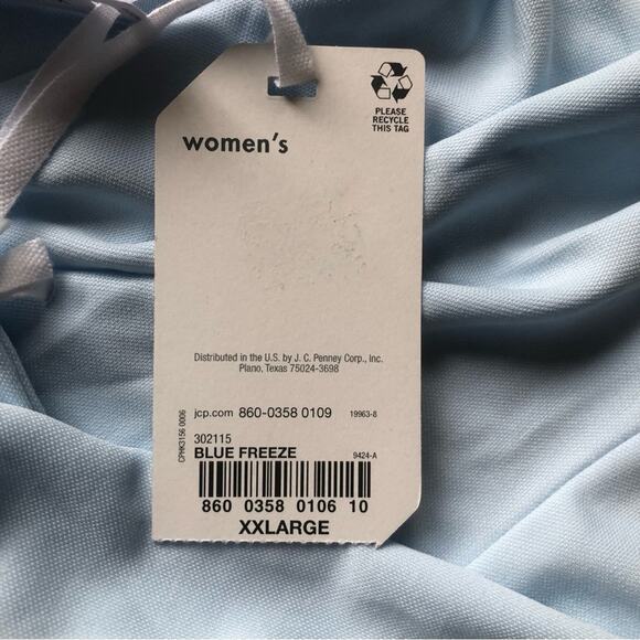 Stylus NWT Comfortable Modal Polyester Tank, Light Blue, Extra Extra Large - Picture 11 of 12